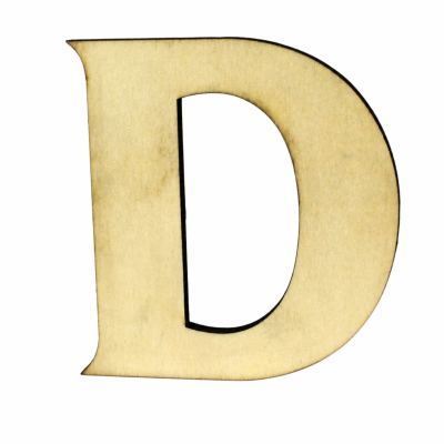 Domovní číslo DŘEVO písmeno "D"