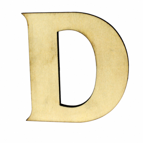 Domovní číslo DŘEVO písmeno "D"