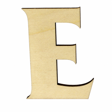 Domovní číslo DŘEVO písmeno "E"