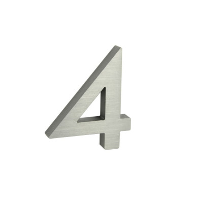 Číslo "4" 3D 100mm Al Číslo "4" 3D 100mm Al