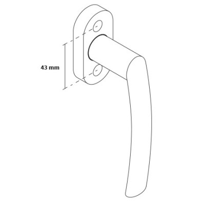PROXIMA okenní klika PROXIMA okenní klika