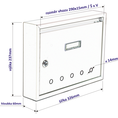 PANEL malá poštovní schránka PANEL malá poštovní schránka