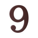číslo 175mm hnědé "9"