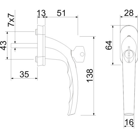 RHW 009 F1 s uzamykáním