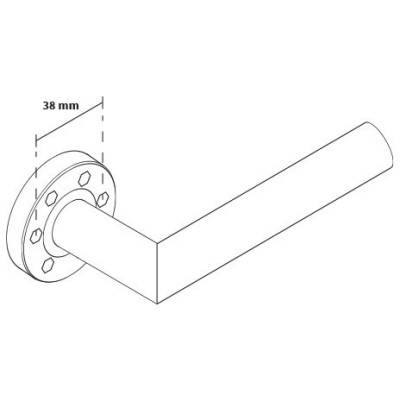 NOVA klika nerez kulatý štít