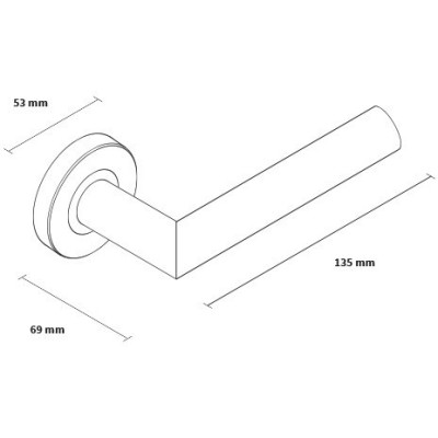 NOVA klika nerez kulatý štít