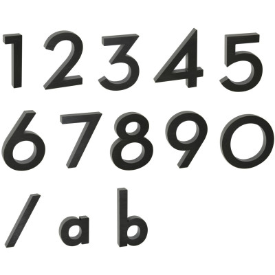 Písmeno "a" 3D černé Písmeno "a" 3D černé