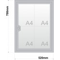 Informační vitrína s otevíracími dveřmi 520 X700