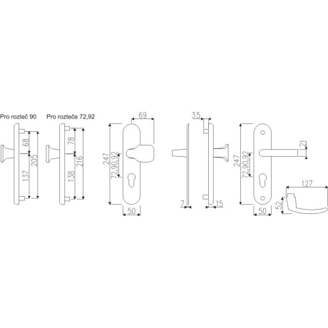 R101.PZ F1 TB3 bezpečnostní kování
