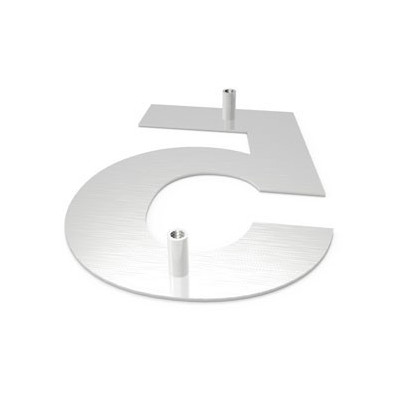 číslo "5" 155mm nerez