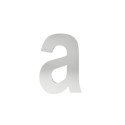 písmeno "a" 155mm nerez