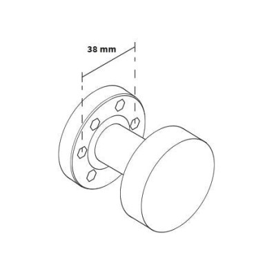 Koule plochá nerez pár SGOO otočná