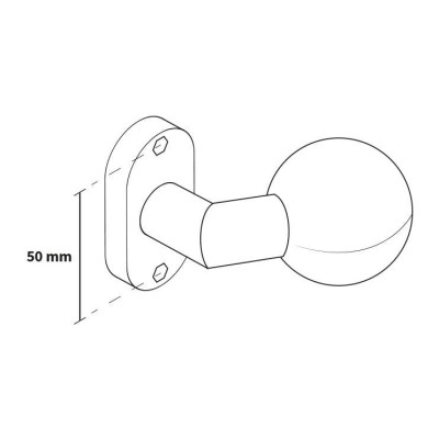 Koule oválný štít zahnutá nerez SGOW
