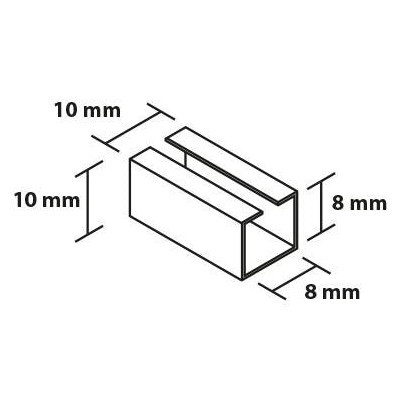 Redukce 8 / 10mm kovová RM10