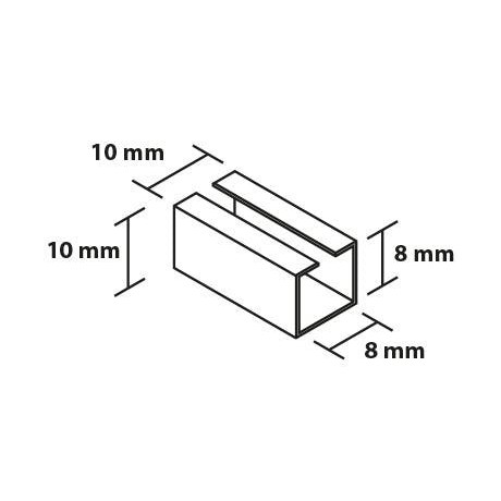 Redukce 8 / 10mm kovová RM10