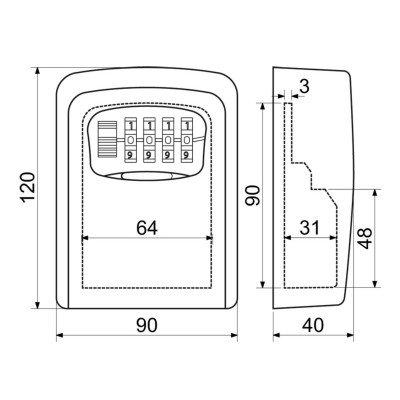KB G4 schránka na klíče