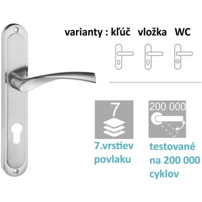 DIANA klika na dveře satén DIANA klika na dveře satén