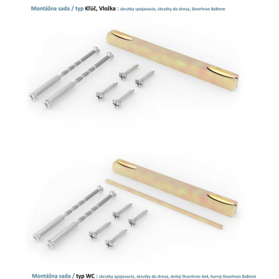 DIANA klika na dveře satén DIANA klika na dveře satén