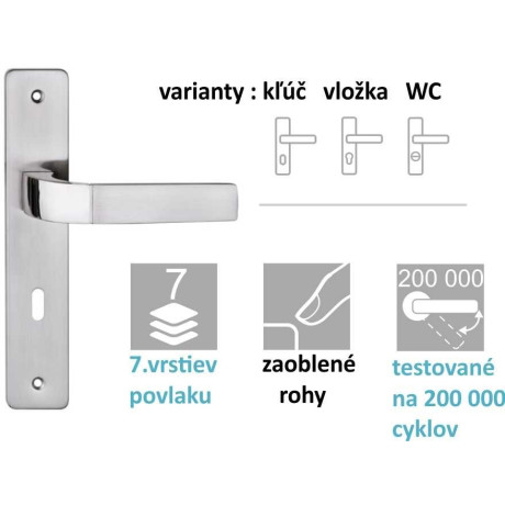 PRIMA klika nikl satén