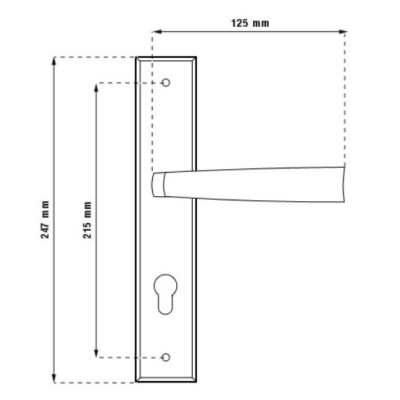 MAJA kování do vchodových dveří bronz MAJA kování do vchodových dveří bronz