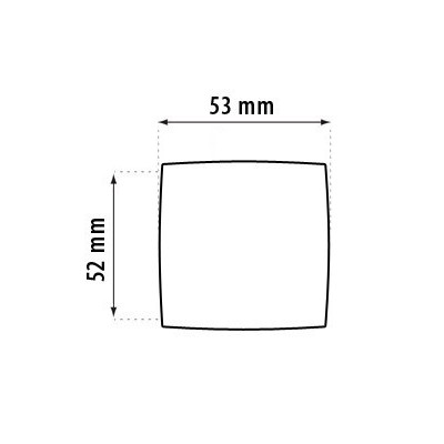 Koule čtvercová satén nikl