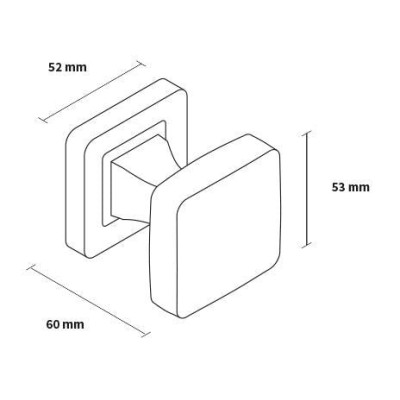 Koule čtvercová satén patyna Koule čtvercová satén patyna