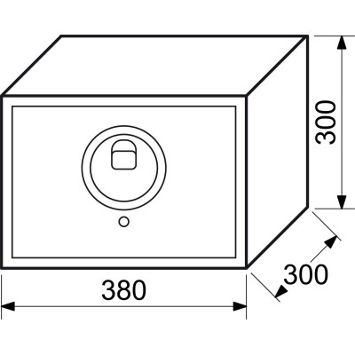 RS.30R FIN elektronický sejf na otisk prstu