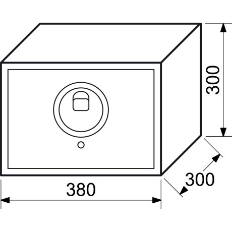 RS.30R FIN elektronický sejf na otisk prstu
