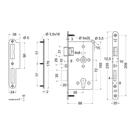 Smart Handle H.02 inteligentní klika SET C + zámek