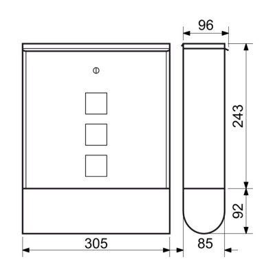BK.210.CM poštovní schránka BK.210.CM poštovní schránka