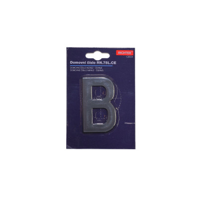 RN.75L číslice "0" matná černá RN.75L číslice "0" matná černá