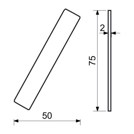 RN.75L číslice "0" matná černá