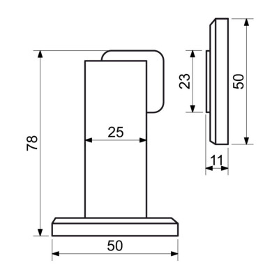 RK.ZAR.008.CE dveřní zarážka RK.ZAR.008.CE dveřní zarážka