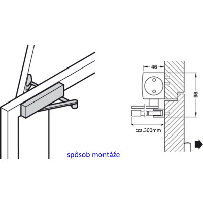 TS4000 zavírač s ramínkem bílý TS4000 zavírač s ramínkem bílý