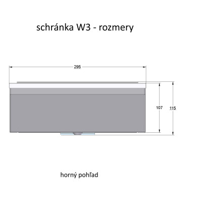 W3 poštovní schránka černá