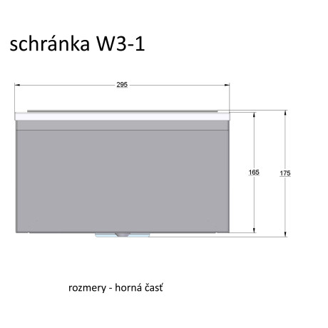 W3 - 1 poštovní schránka RAL9006