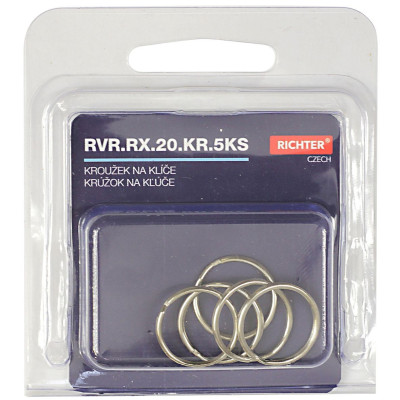 Kroužek na klíče 20mm / sada 5ks