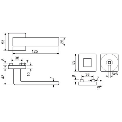 RK.C1.MILANO.WC.NIMAT klika na dveře