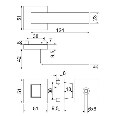 RK.C3.TORINO.WC.CE klika na WC černá