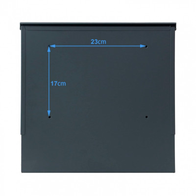 S3695 poštovní schránka antracit + nerez