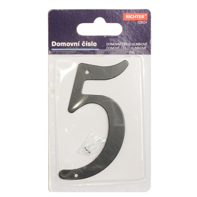 RN.105HR.5.AL.C číslo 105mm černé "5" RN.105HR.5.AL.C číslo 105mm černé "5"