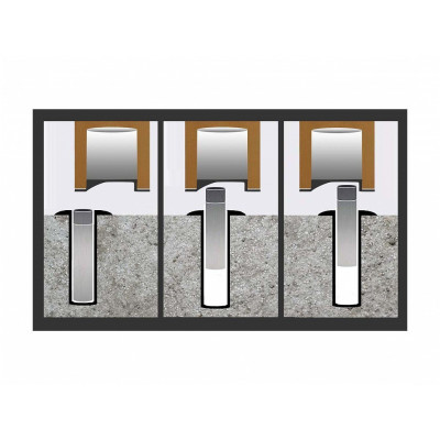 Magnetická skrytá dveřní zarážka Ni-broušený Magnetická skrytá dveřní zarážka Ni-broušený