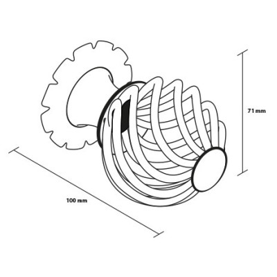 ROYAL koule do brány černá