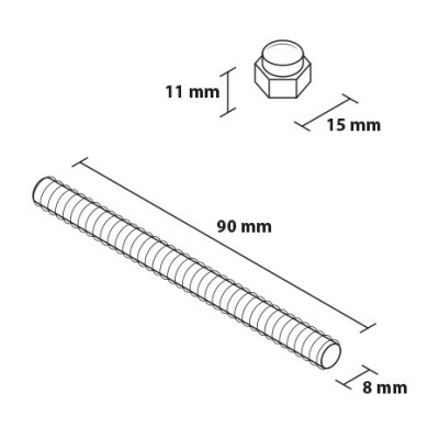 ROYAL koule do brány černá