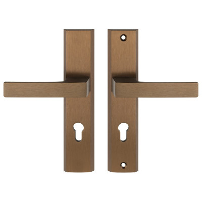 TOTAL vchodová klika-klika bronz 72mm levá T72PL