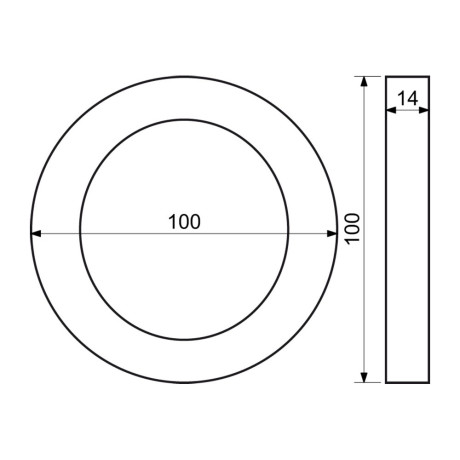 Číslo "0" 3D černé 100mm