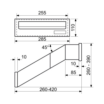 BK.38.AM poštovní schránka na zazdění BK.38.AM poštovní schránka na zazdění