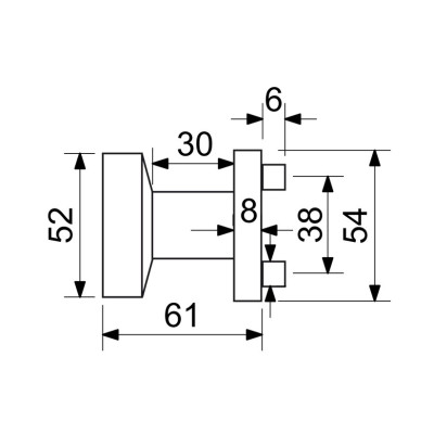 RK.KNOB.03.FIX.CE koule na dveře RK.KNOB.03.FIX.CE koule na dveře