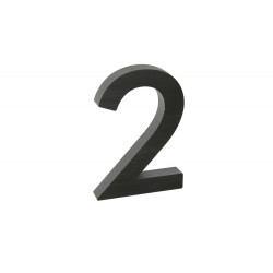 Číslo "2" 3D černé 100 mm