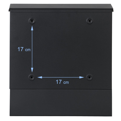 3667 poštovní schránka černá